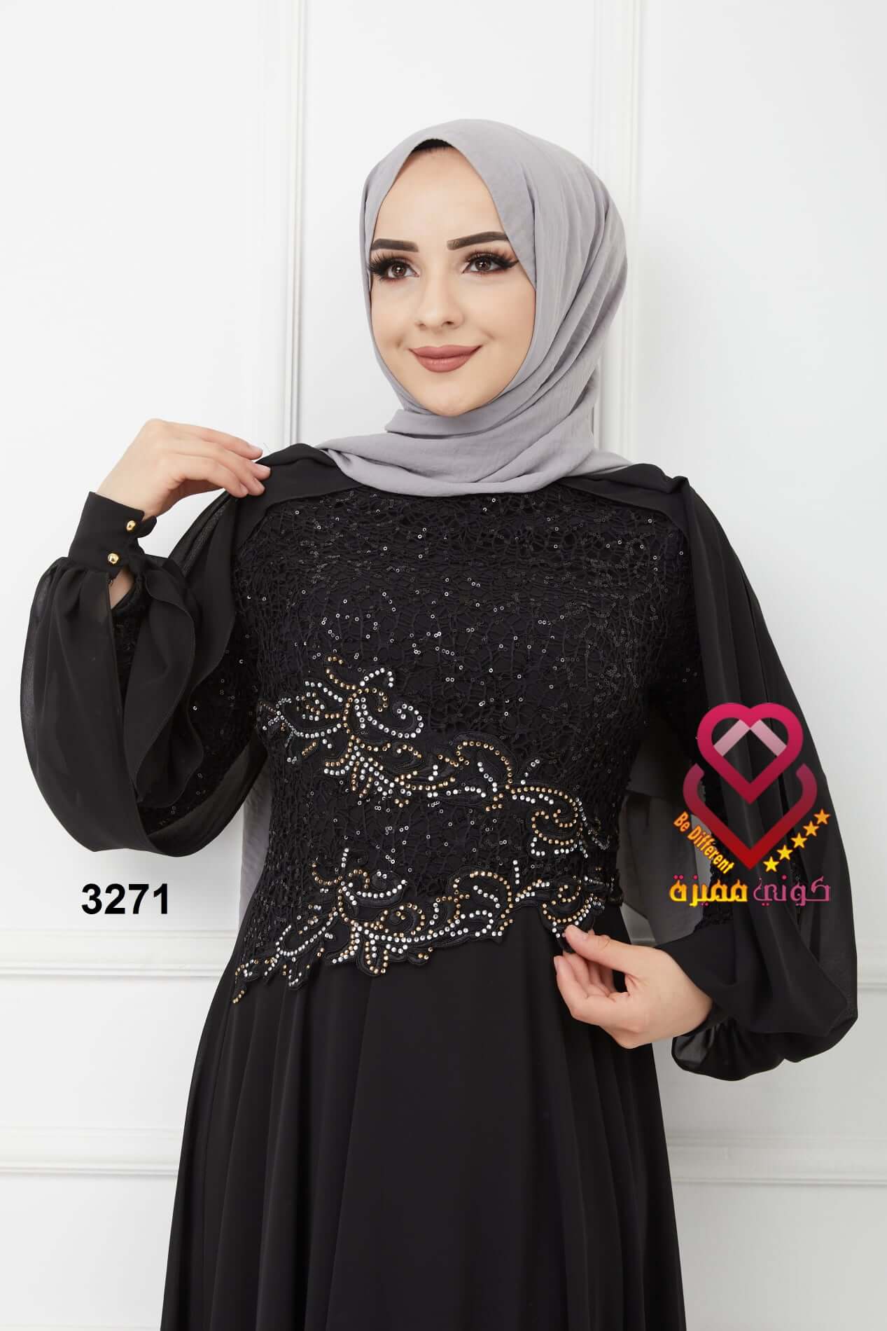 فستان سهرة 3271 اسود