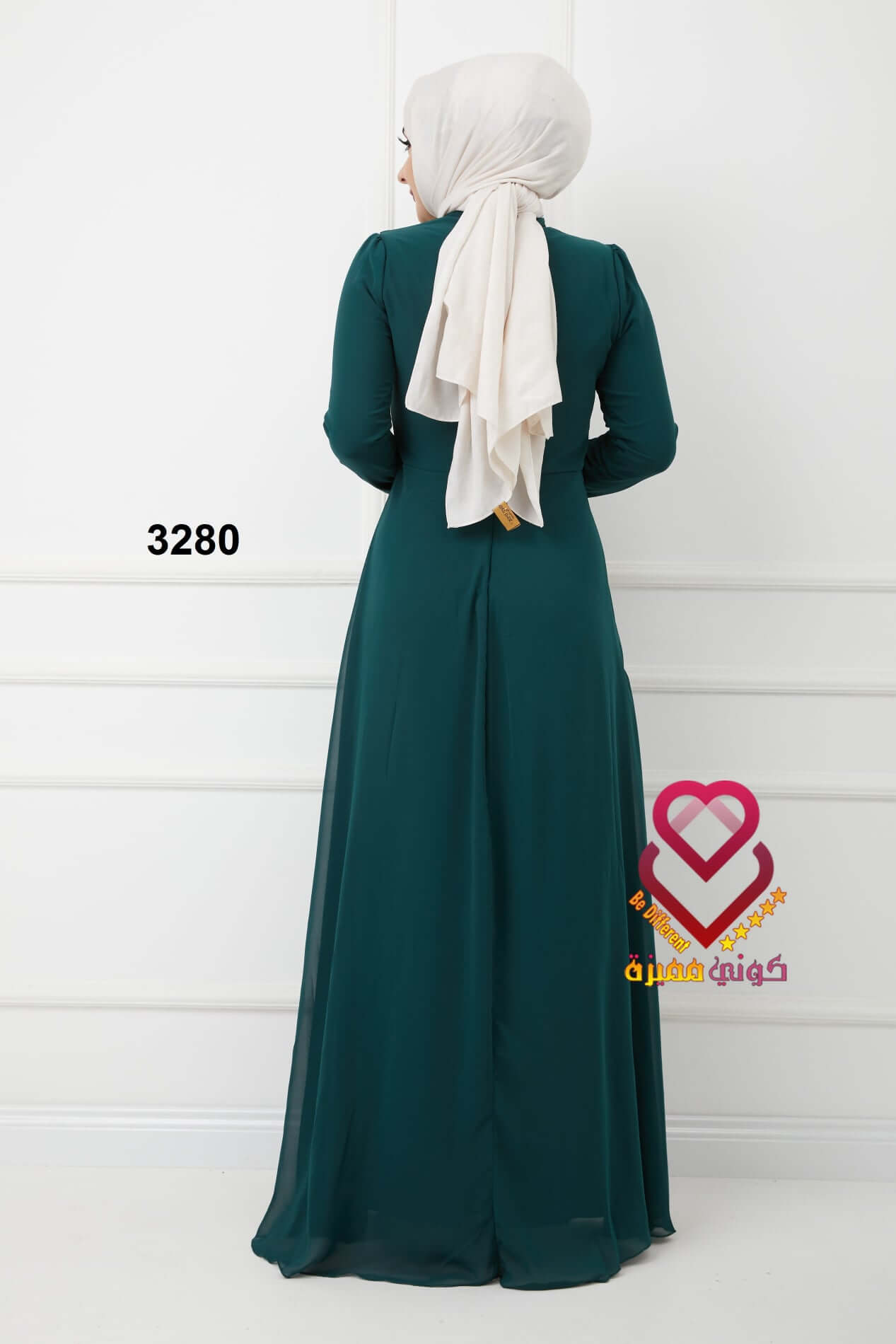 فستان 3280 زيتي