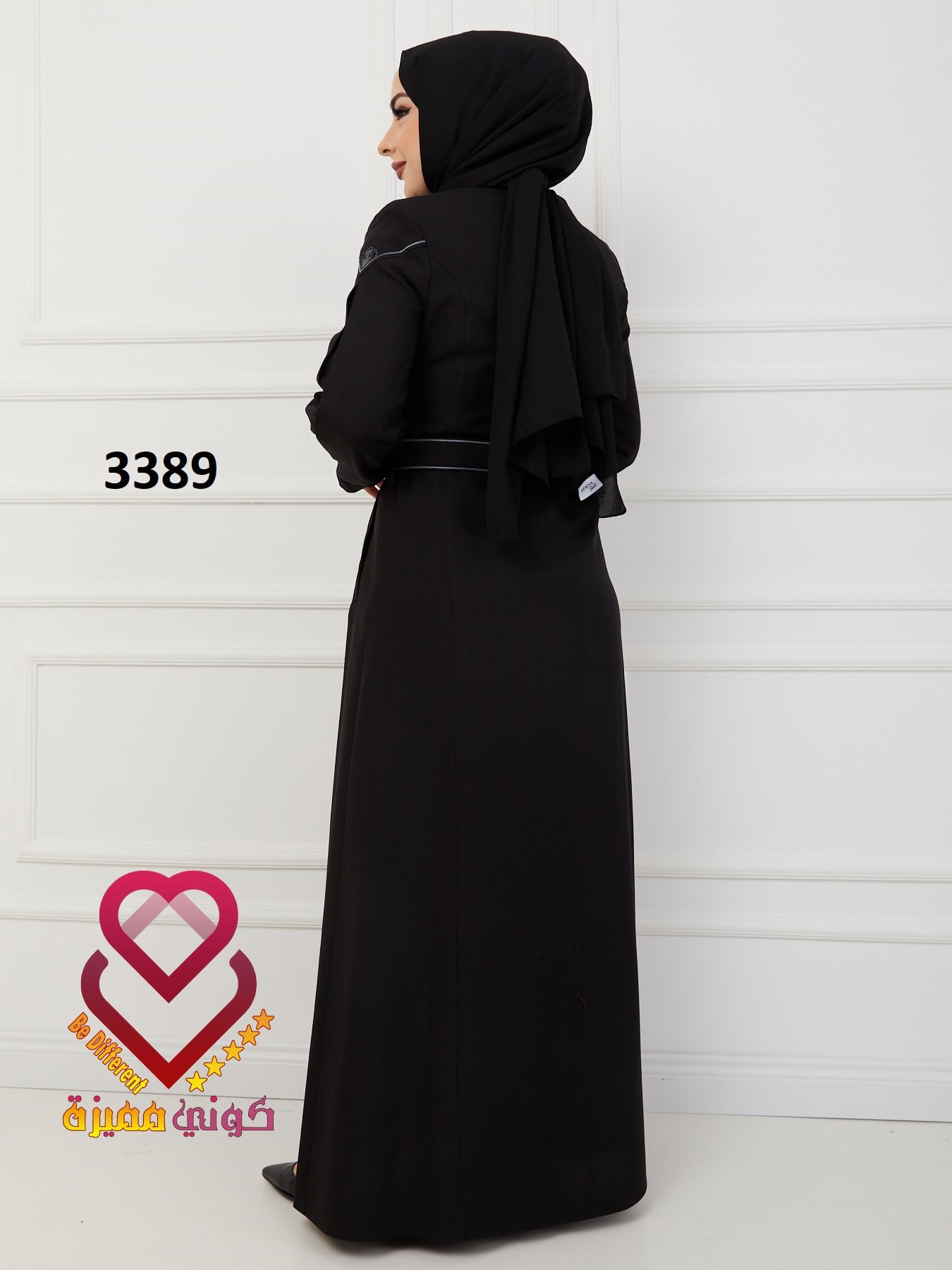 جلباب ربيعي 3389 اسود