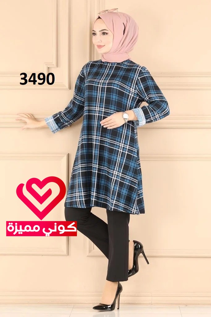 بلوزة خريفي 3490 ازرق