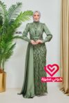 فستان 3535 زيتي