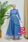 فستان 3538 سماوي
