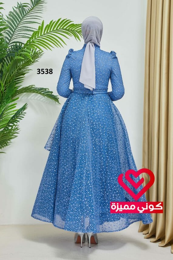 فستان 3538 سماوي