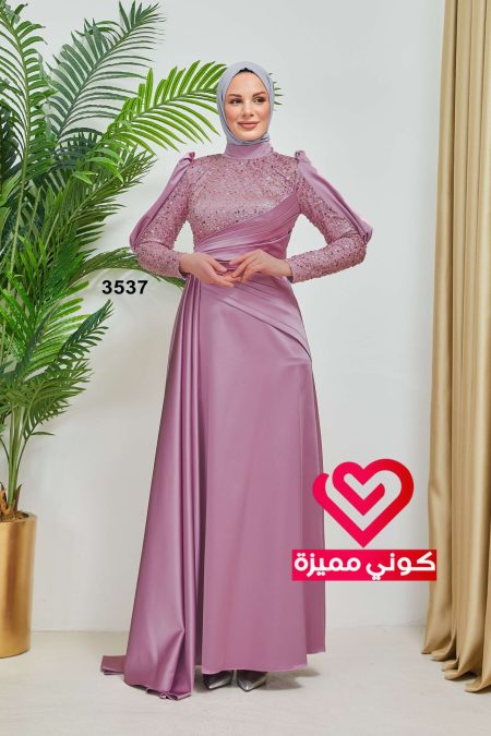 فستان 3537 زهري