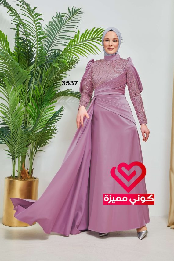 فستان 3537 زهري