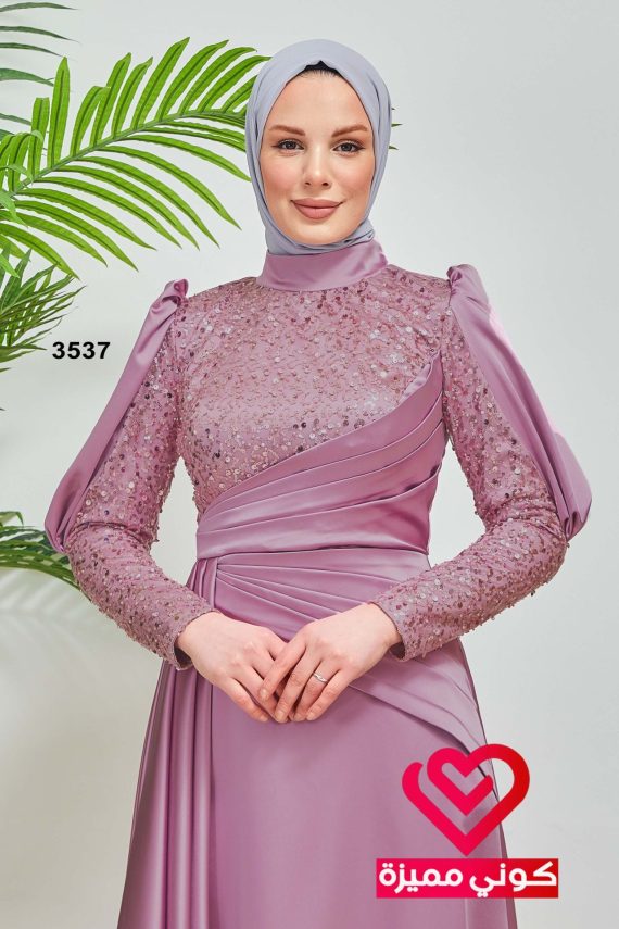 فستان 3537 زهري