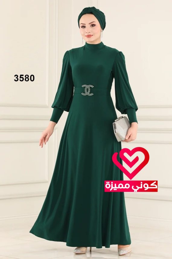 فستان 3580 زيتي