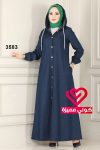 جلباب جينز 3583 غامق