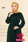 فستان عملي 3585 زيتي