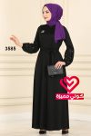 فستان عملي 3585 اسود
