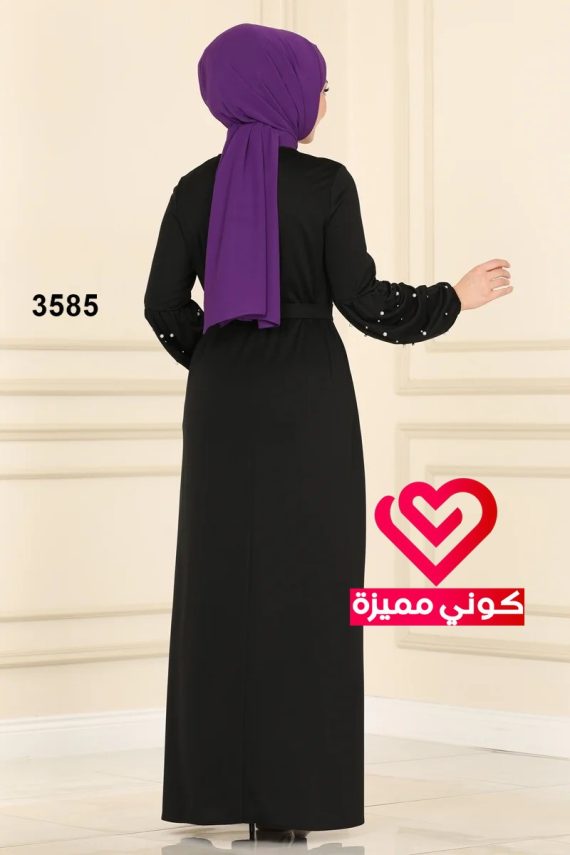 فستان عملي 3585 اسود