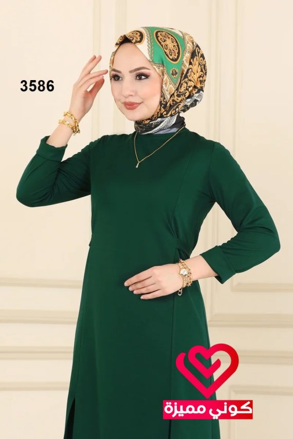 طقم بنطلون 3586 زيتي