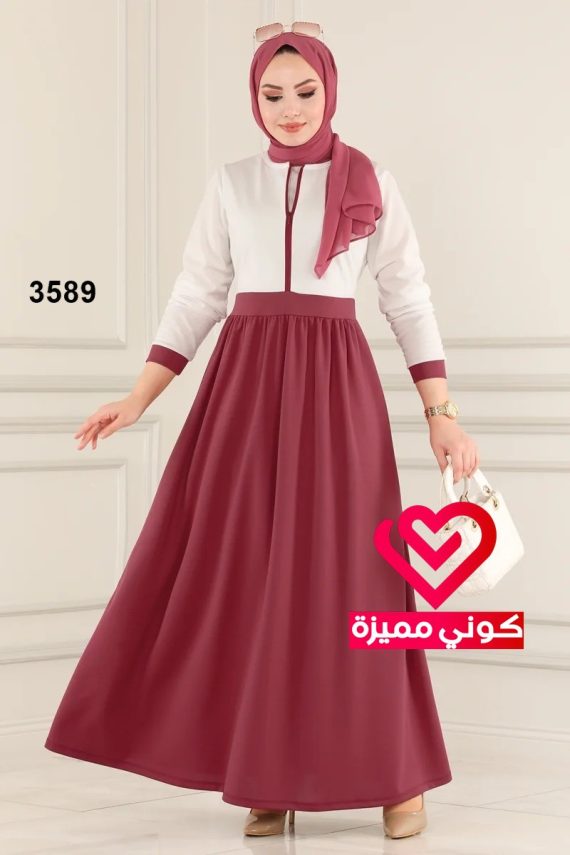 فستان 3589 زهري