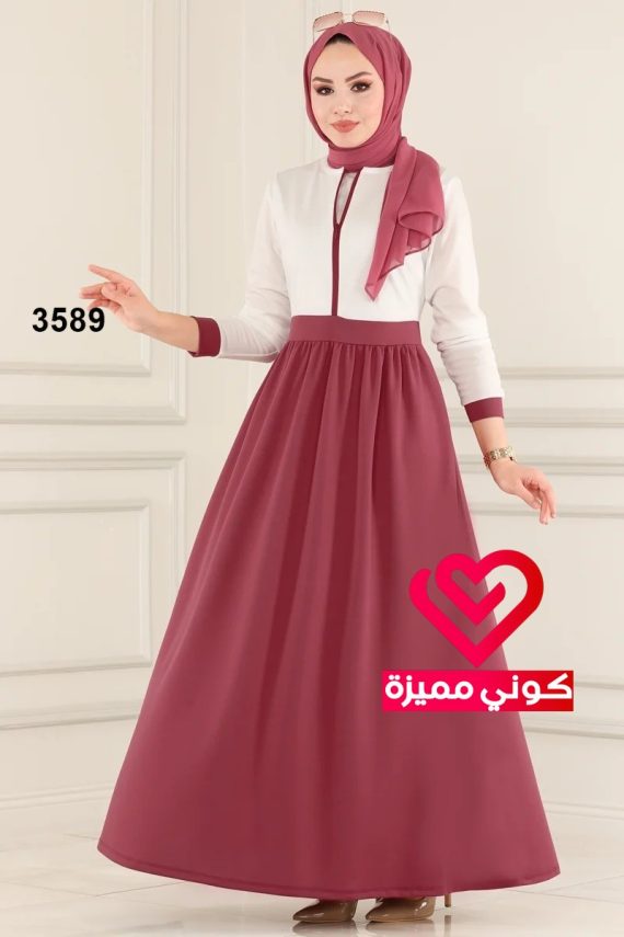 فستان 3589 زهري