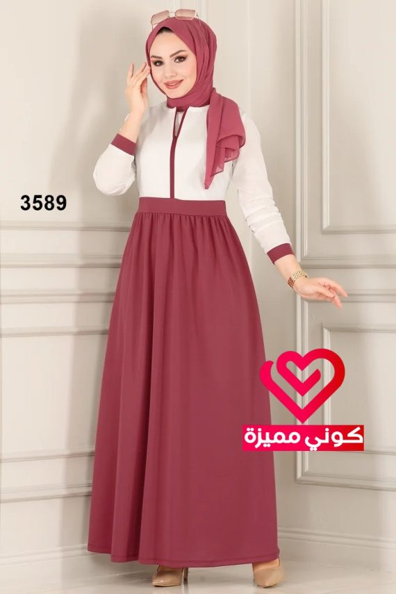 فستان 3589 زهري