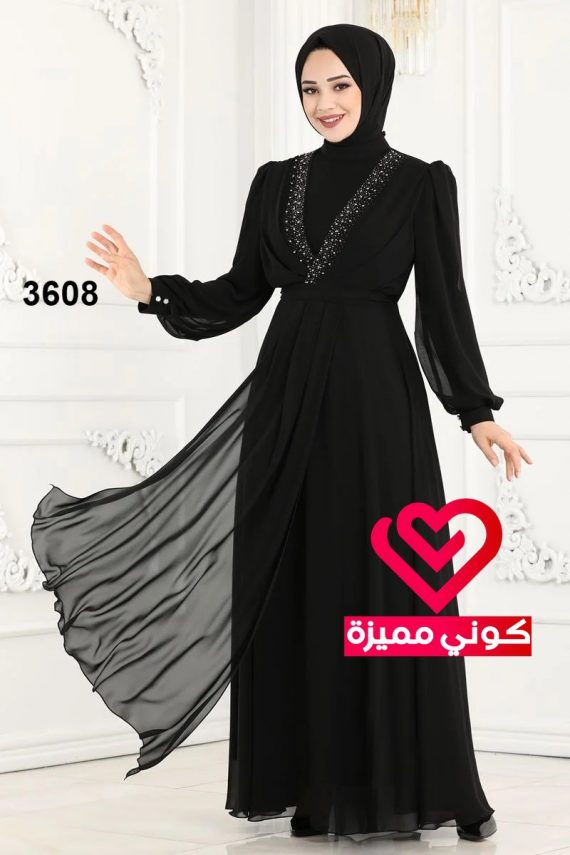 فستان 3608 اسود