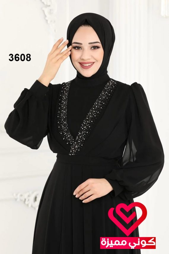 فستان 3608 اسود