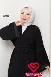 عباة 3597 اسود - رمادي