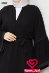 عباة 3597 اسود - رمادي
