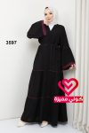 عباة 3597 اسود - ليلكي
