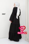 عباة 3597 اسود - ليلكي