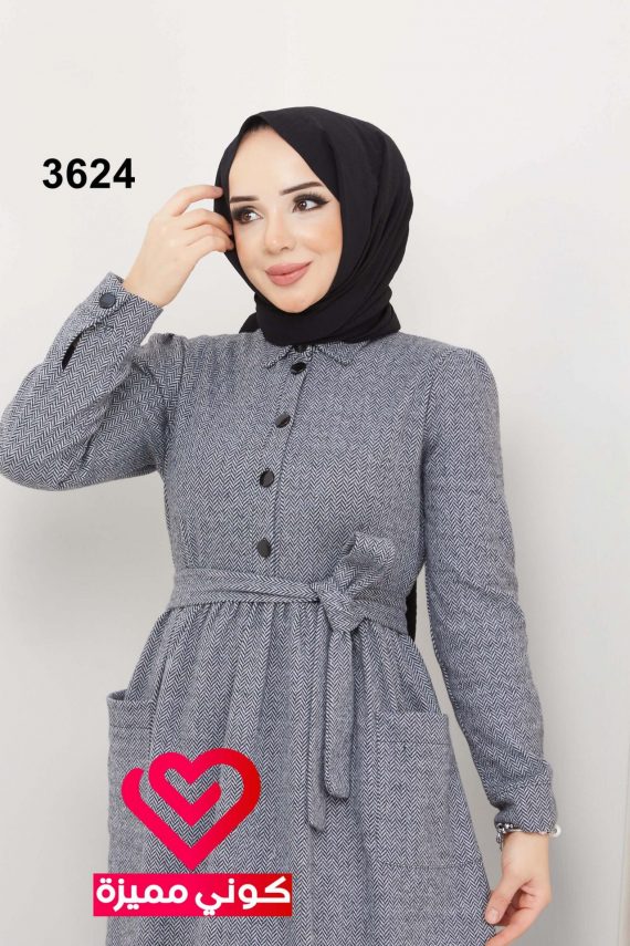 فستان شتوي 3624 سكني