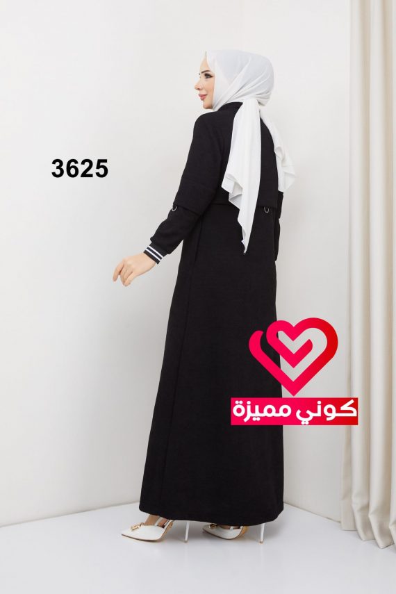 جلباب شتوي 3625 اسود