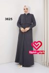 جلباب شتوي 3625 رمادي