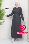 جلباب شتوي 3633 رمادي