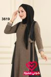 طقم بنطلون 3619 عسلي