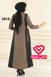 طقم بنطلون 3619 عسلي