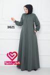 جلباب كلوش 3621 تركواز