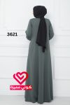جلباب كلوش 3621 تركواز