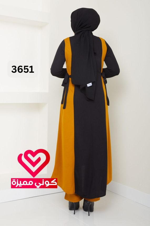 طقم بنطلون 3651 عسلي