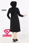 طقم بنطلون 3649 اسود بيج