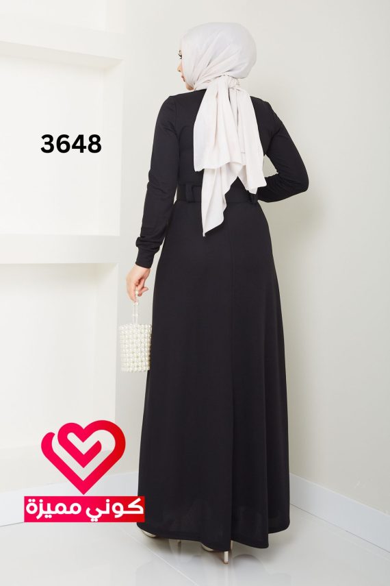 فستان عملي 3648 اسود
