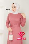 فستان عملي 3648 زهري