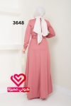 فستان عملي 3648 زهري