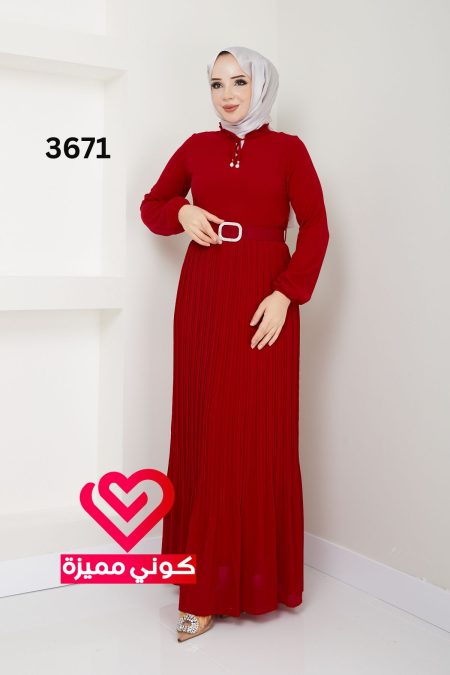 فستان 3671 احمر