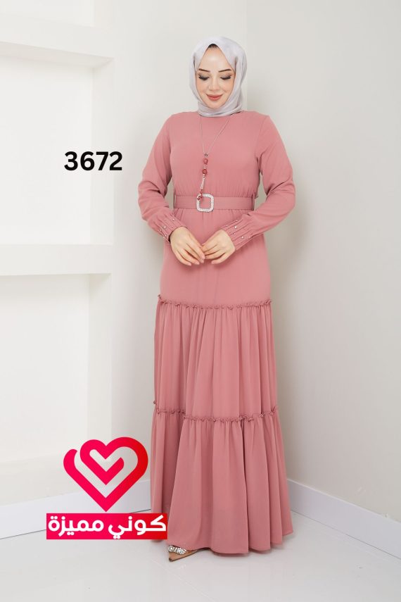 فستان 3672 زهري