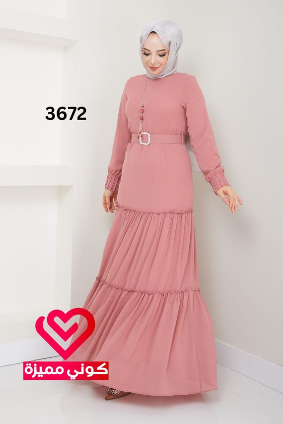 فستان 3672 زهري
