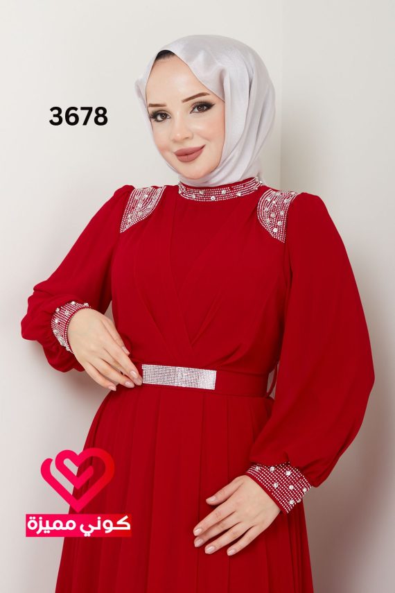 فستان 3678 احمر