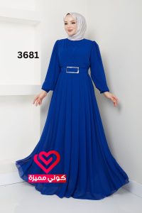 فستان 3681 نيلي