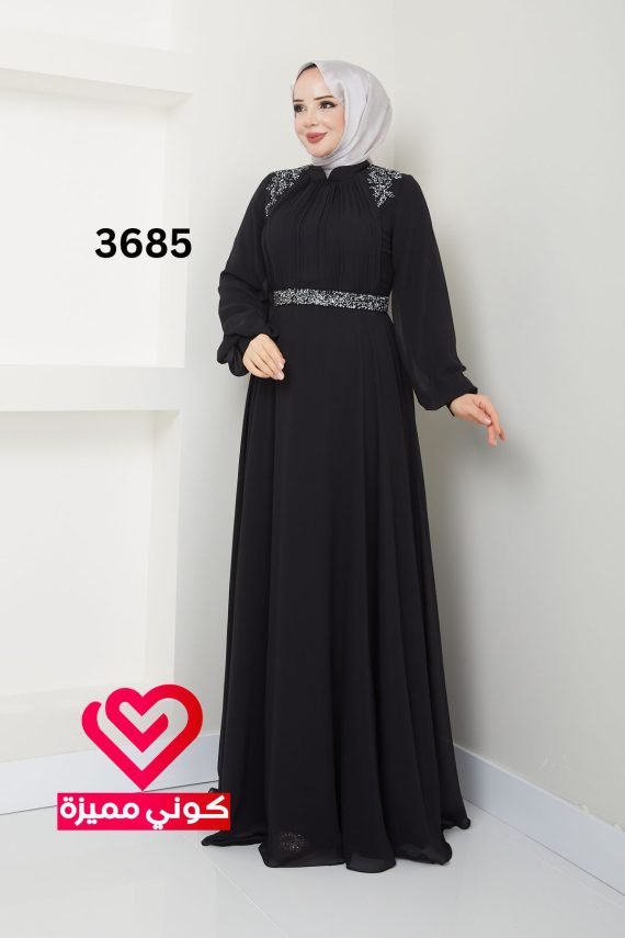فستان 3685 اسود
