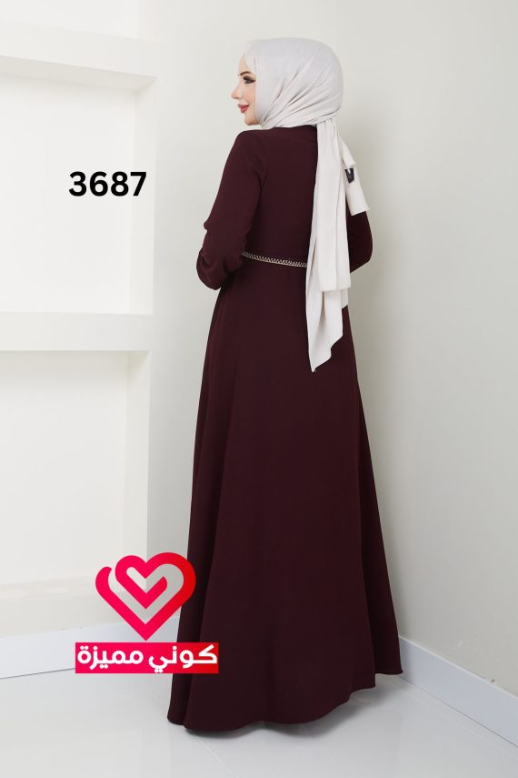 عباة كلوش 3687 عنابي