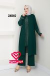 طقم بنطلون 3690 زيتي