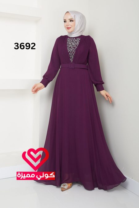 فستان 3692 ليلكي