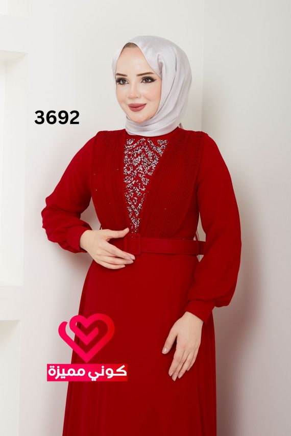فستان 3692 احمر