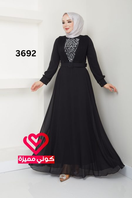فستان 3692 اسود