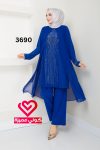طقم بنطلون 3690 نيلي